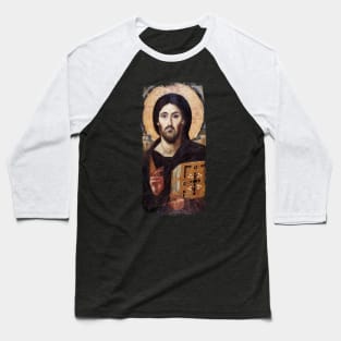 Icon of Jesus Christ the Pantokrator Baseball T-Shirt